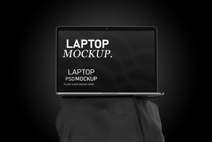 Mockup di portatile premium modificabile