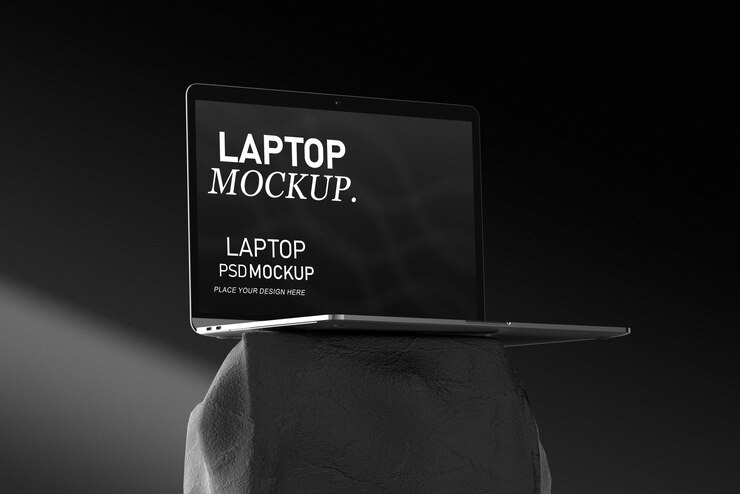 Mockup di portatile premium modificabile