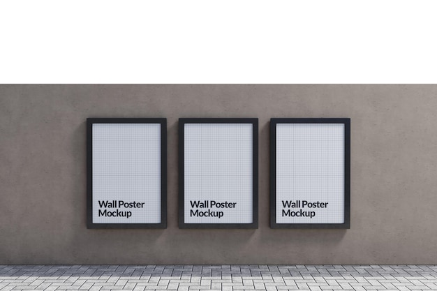 Mockup di poster da parete