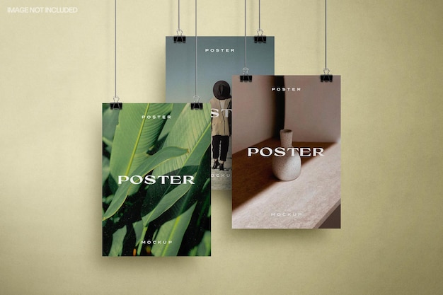Mockup di poster della galleria