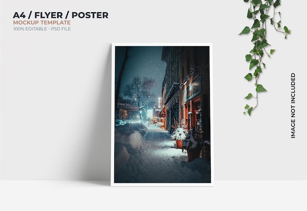 Mockup di poster elegante e minimale