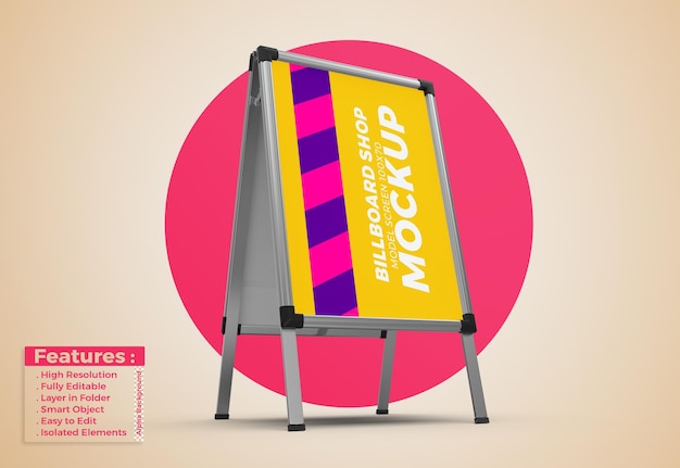 Mockup di poster per cartelli espositivi