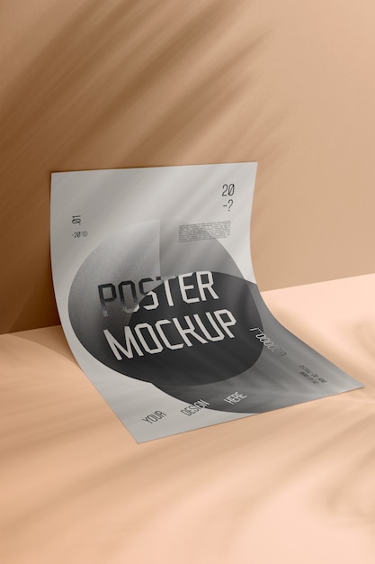 Mockup di poster su un muro