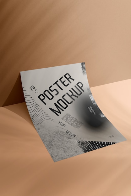 Mockup di poster su un muro
