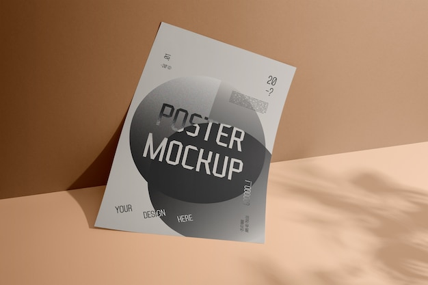 Mockup di poster su un muro