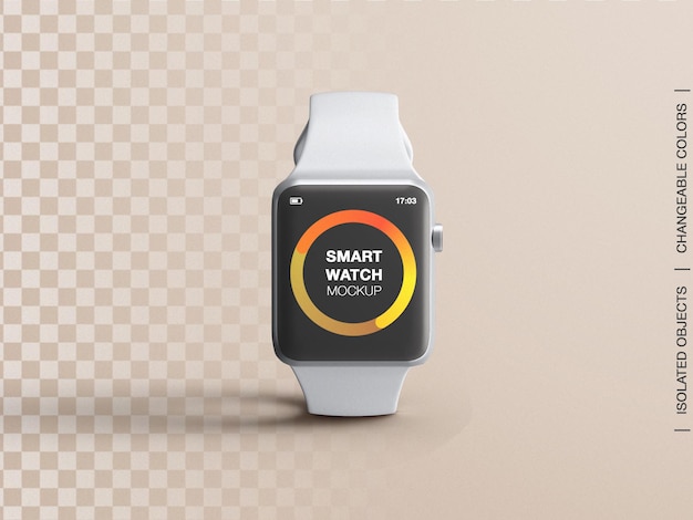 Mockup di presentazione del design dell'app dell'interfaccia dello schermo del dispositivo di fitness smartwatch