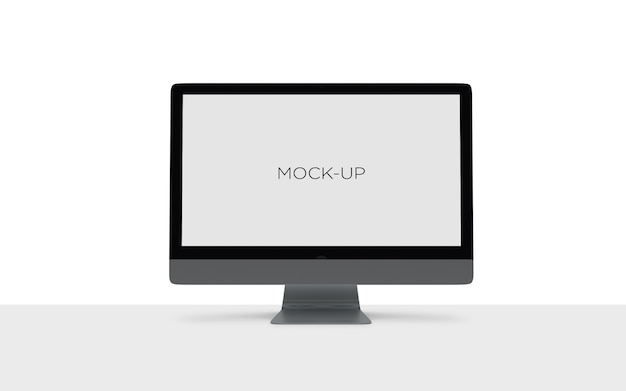 Mockup di presentazione dello schermo del desktop