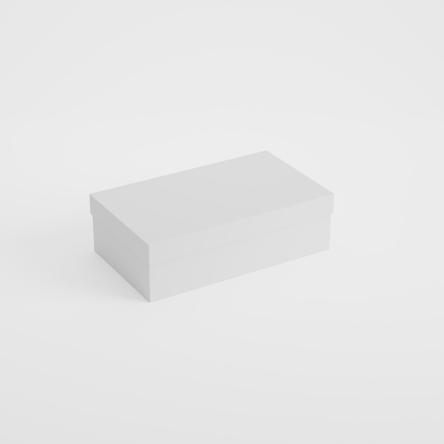 Mockup di prodotto di imballaggio in scatola in rendering 3d
