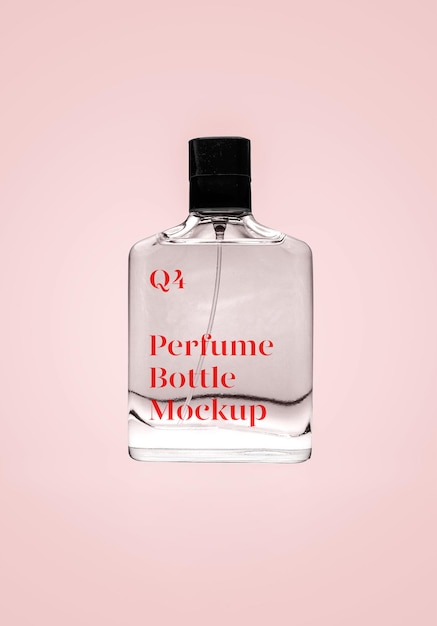 Mockup di profumo trasparente