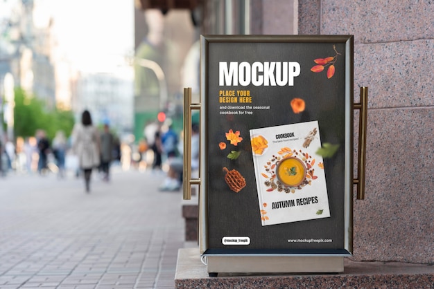 Mockup di pubblicità urbana all'aperto