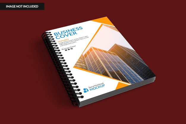Mockup di quaderno a spirale