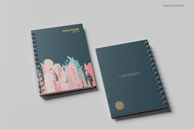Mockup di quaderno a spirale