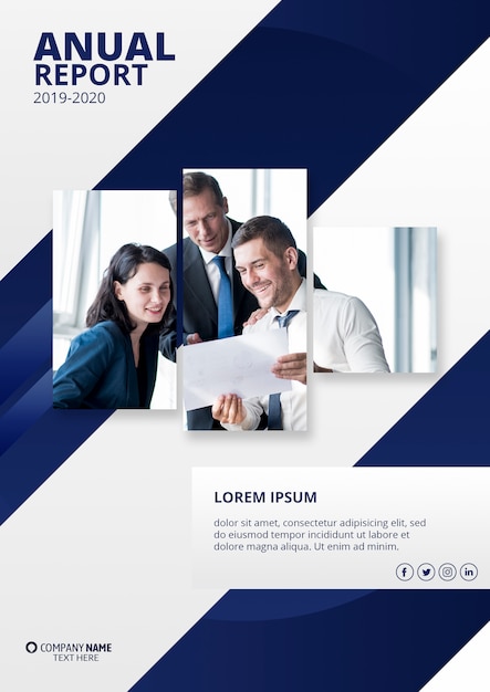 Mockup di rapporto annuale moderno