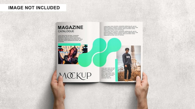 Mockup di rivista o catalogo A4