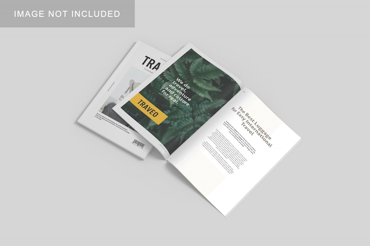 PSD mockup di rivista pulita