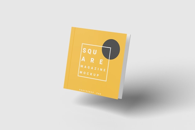 Mockup di rivista quadrato volante