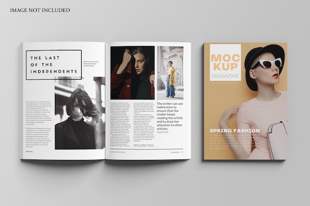 Mockup di rivista