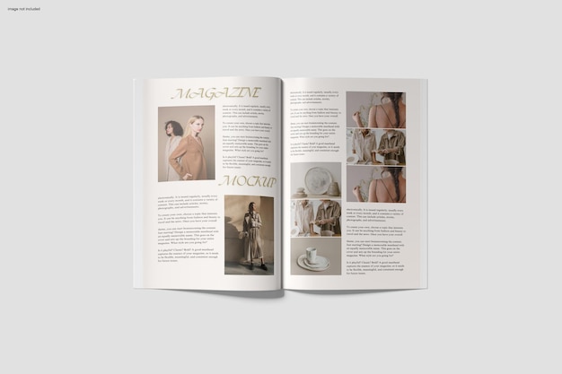 Mockup di rivista