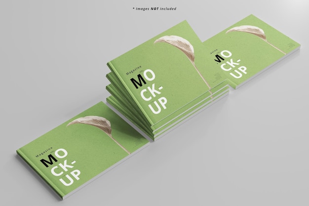 Mockup di riviste di paesaggio