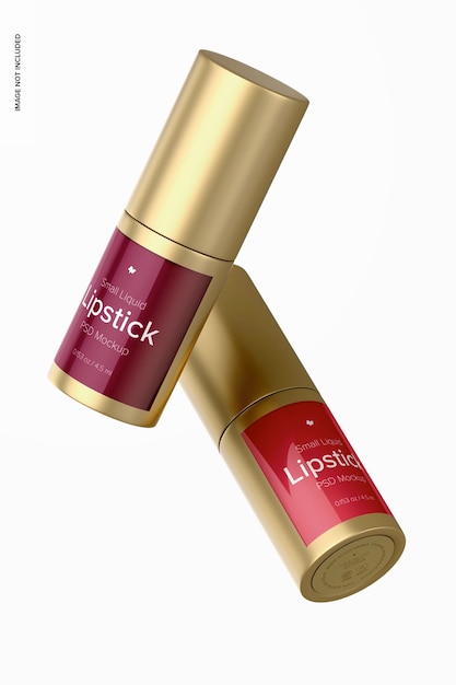 Mockup di rossetto liquido piccolo, galleggiante