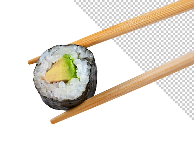 Mockup di rotolo di sushi in bacchette