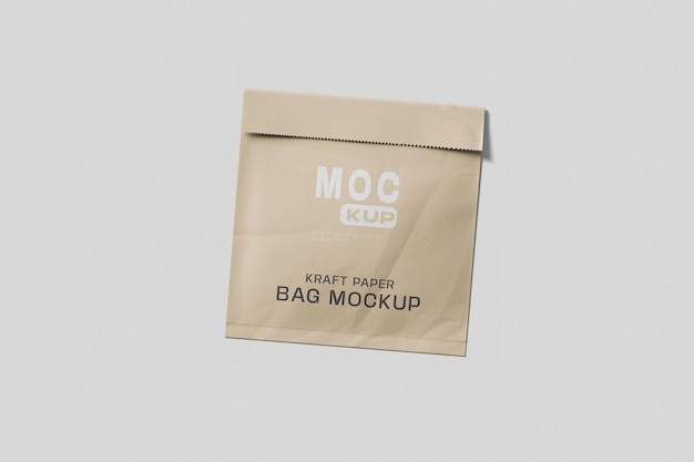 Mockup di sacchetto di carta Kraft