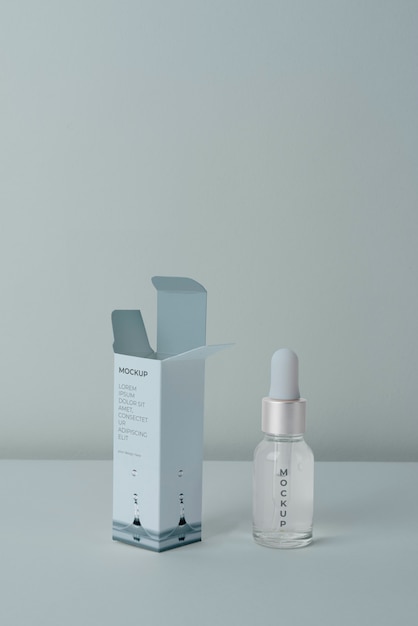 Mockup di scatola cosmetica spiegata