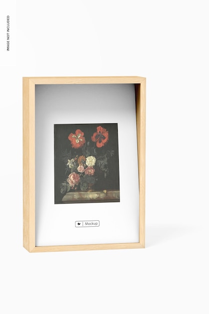 Mockup di scatola da parete espositiva