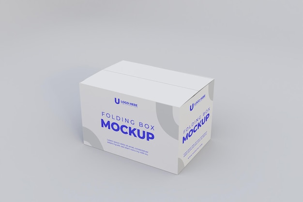 Mockup di scatola di carta 3D