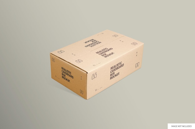 Mockup di scatola di cartone chiusa