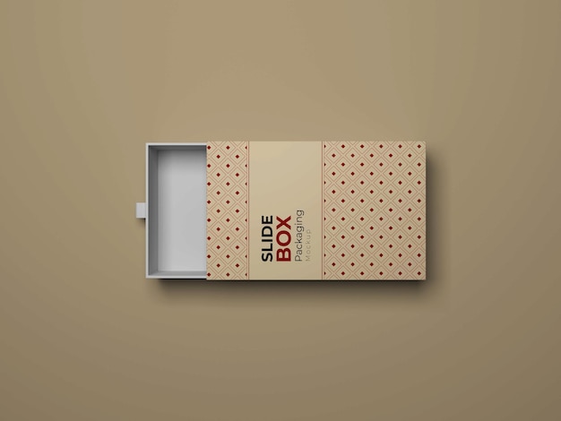 Mockup di scatola di diapositive di lusso