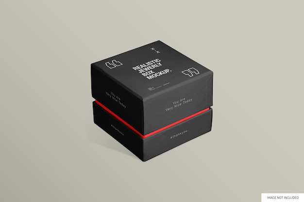 Mockup di scatola di gioielli