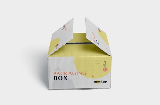 Mockup di scatola di imballaggio del prodotto