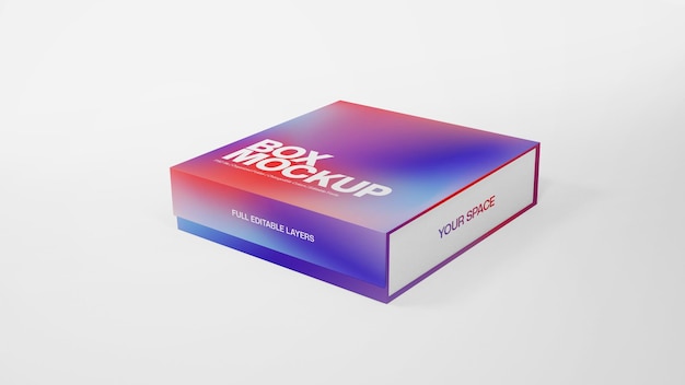 Mockup di scatola quadrata