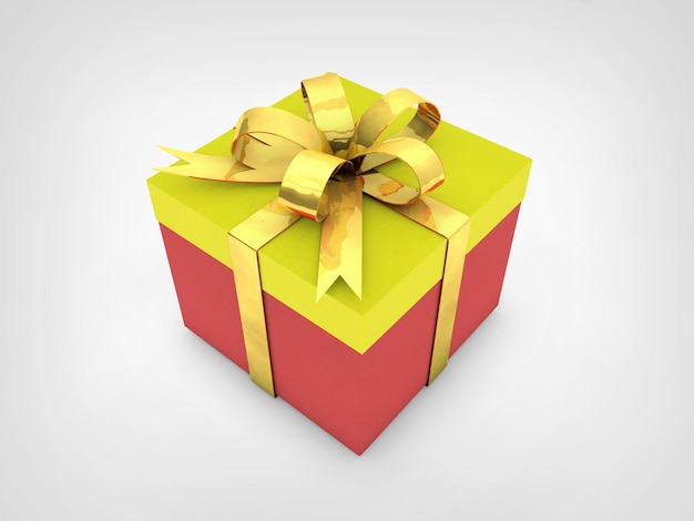 Mockup di scatola regalo di Natale
