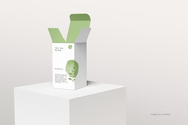 Mockup di scatola rettangolare