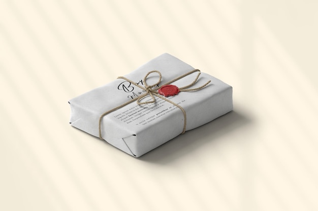 Mockup di scatola vetrina