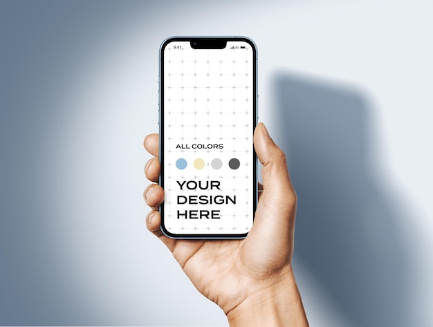 Mockup di scena professionale per iPhone 13