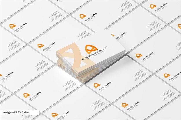 Mockup di schede da visita minimalista