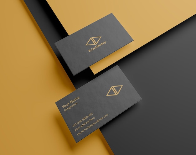 Mockup di schede da visita PSD gratuito