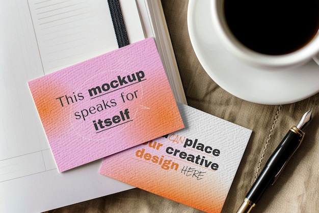 Mockup di schede da visita