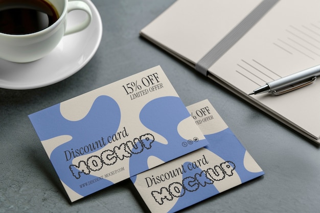 Mockup di schede da visita