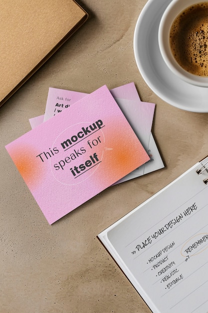 Mockup di schede da visita