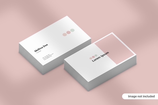 Mockup di schede da visita