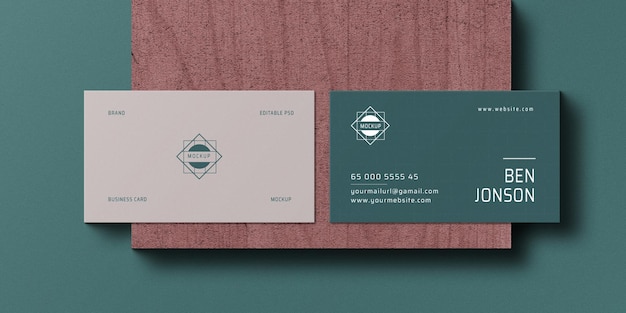 Mockup di schede da visita