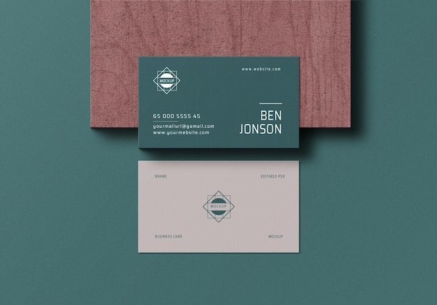 Mockup di schede da visita