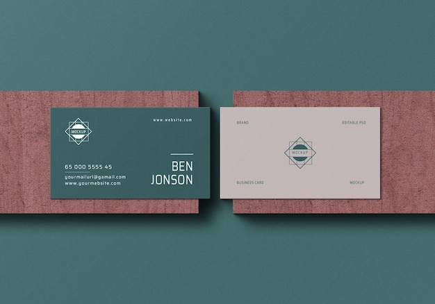 Mockup di schede da visita