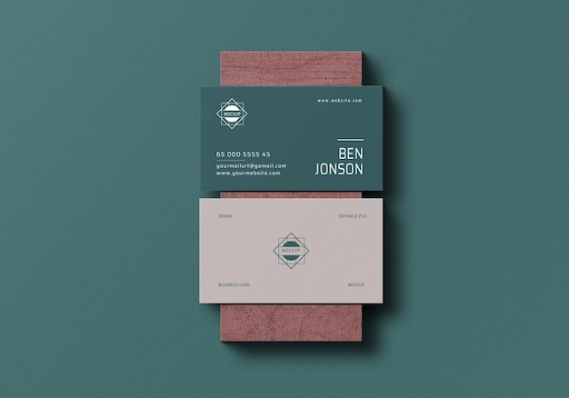 Mockup di schede da visita