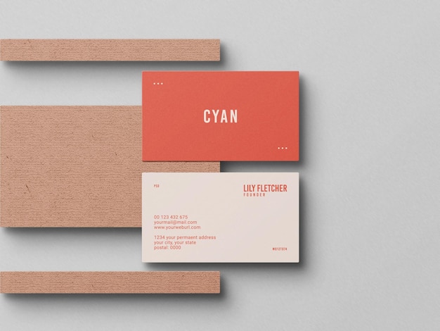 Mockup di schede da visita