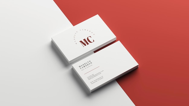 Mockup di schede da visita